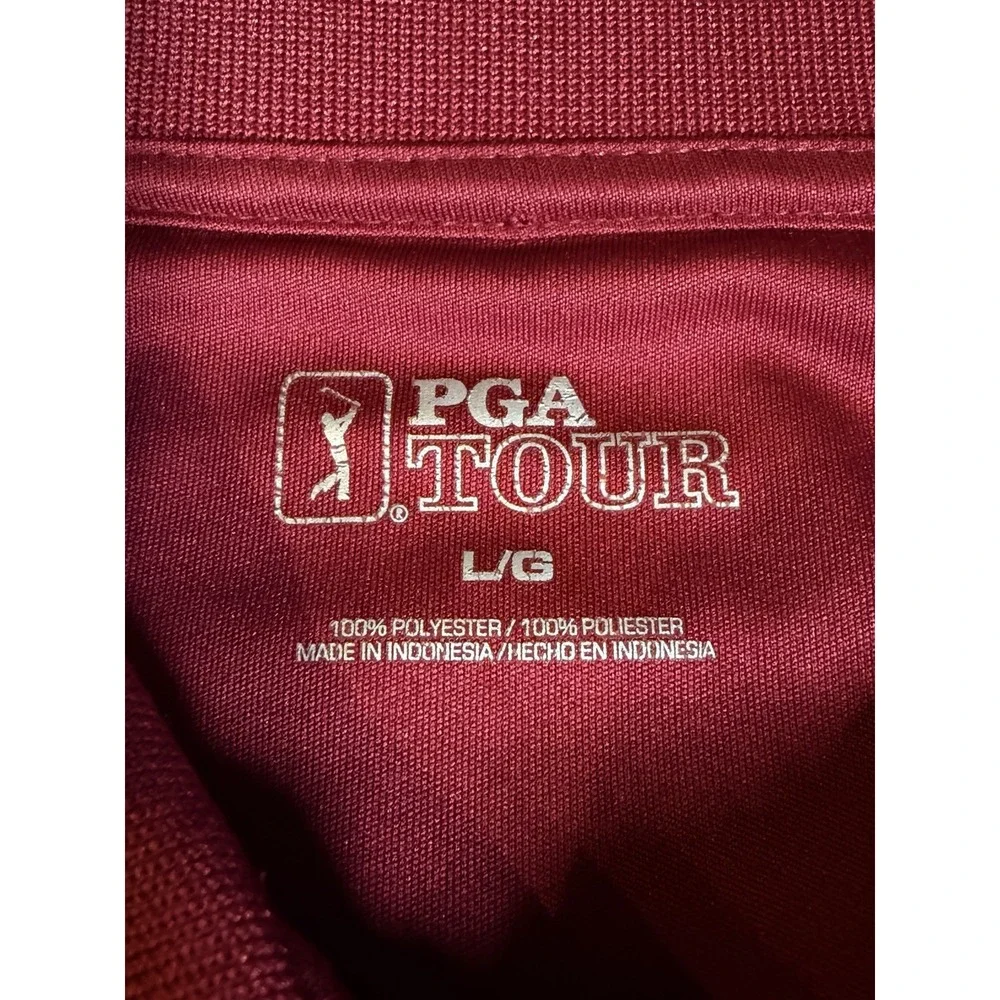PGA Tour Florida State Seminoles Polo Mens Large Garnet FSU Golf Shirt NCAA